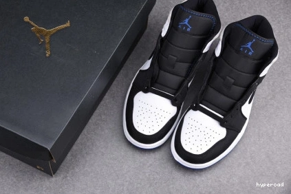 Hyperoad AIR JORDAN BLACK 1 SE MID TOE' 'ROYAL 0714